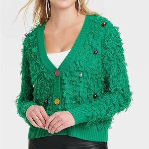 NWT Women’s ugly christmas sweater cardigan.